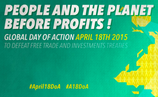 Global Trade Day: April 18th worldwide action against TTIP