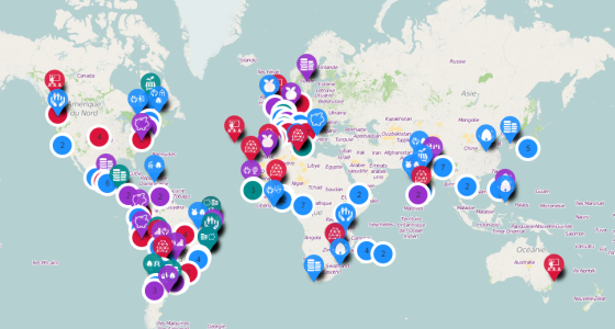 A map of SSE solutions on socioeco.org