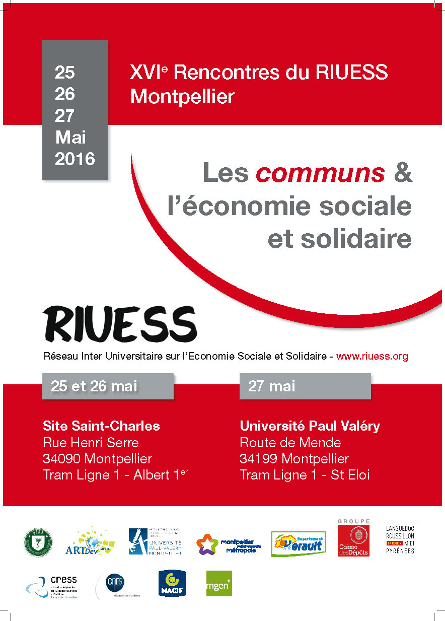 The Commons and SSE. RIUESS’ 2016 conference
