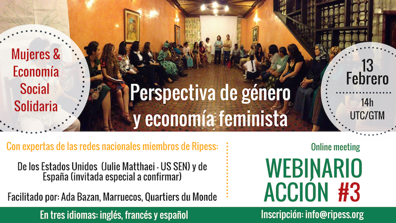 Tercer webinario Mujeres&ESS del RIPESS Intercontinental
