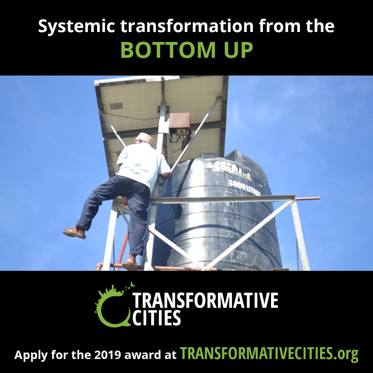 Open Call for the Transformative Cities Award 2019