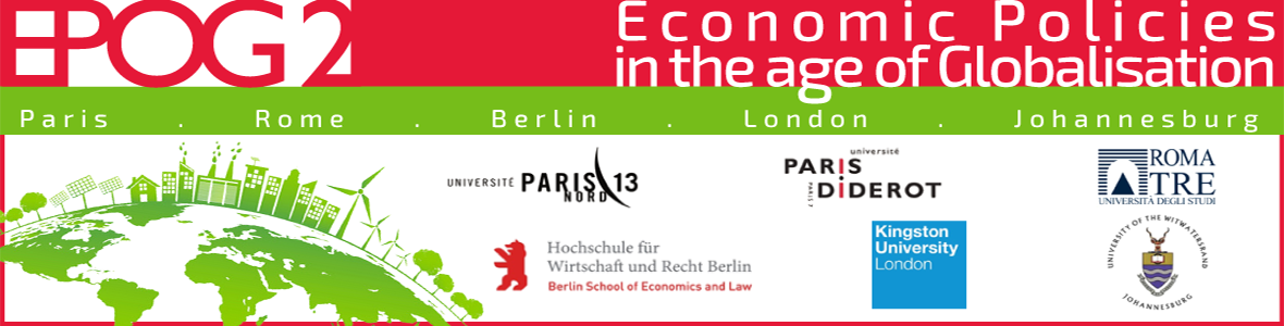 EPOG+ – Les politiques économiques pour la transition mondiale Master conjoint Erasmus Mundus