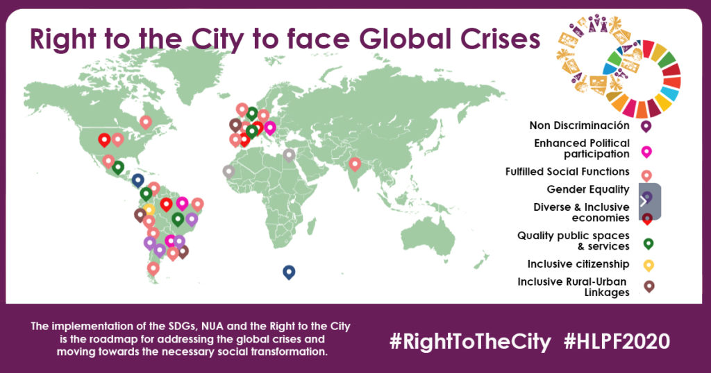 Derecho a la Ciudad para enfrentar las crisis globales en el  Foro Político de Alto Nivel (HLPF) 2020
