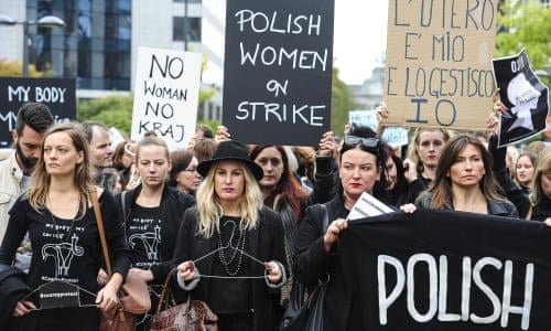 Huelga de las mujeres en Polonia