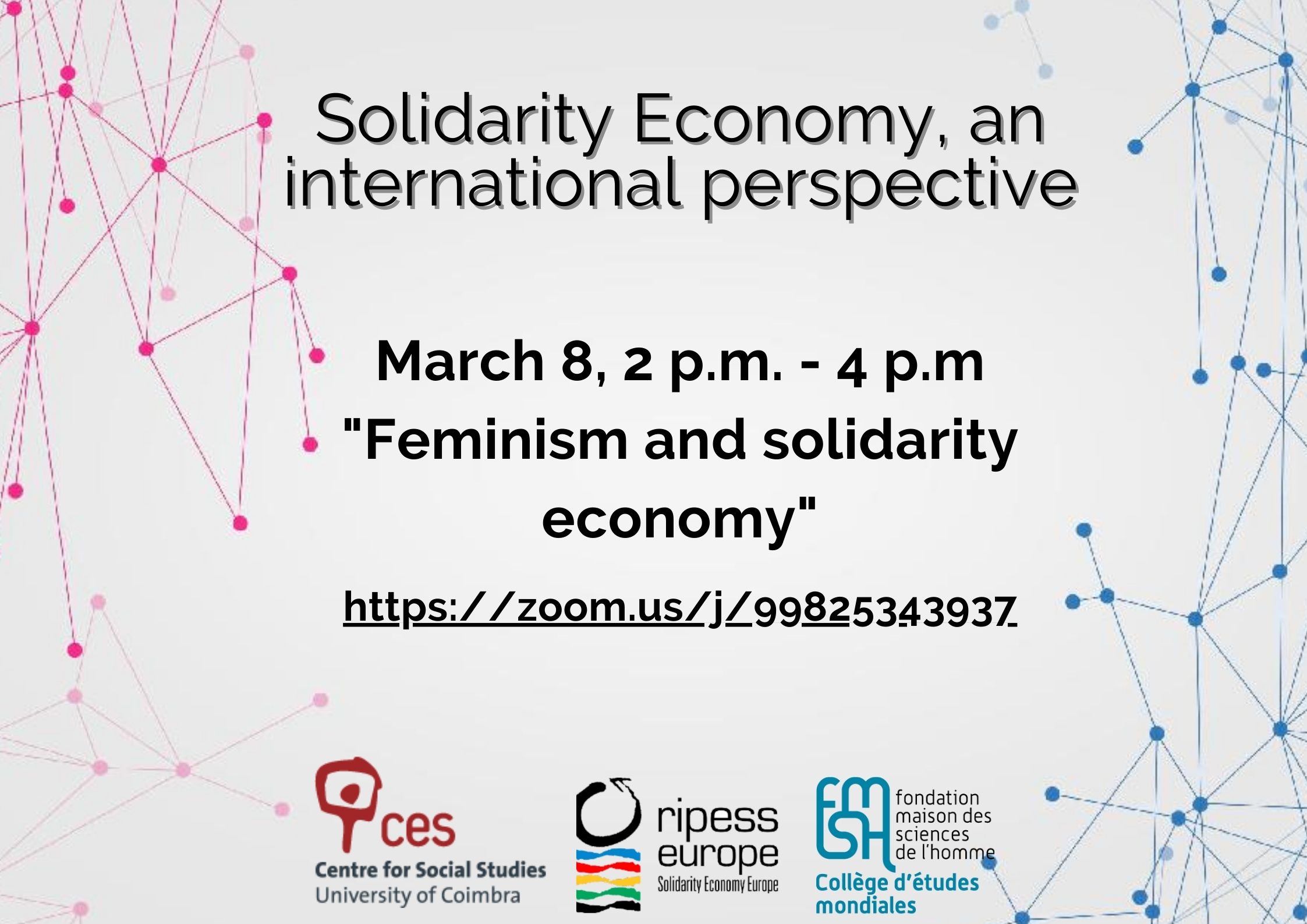 #8Mars Webinaire d’ouverture : Féminisme et économie solidaire