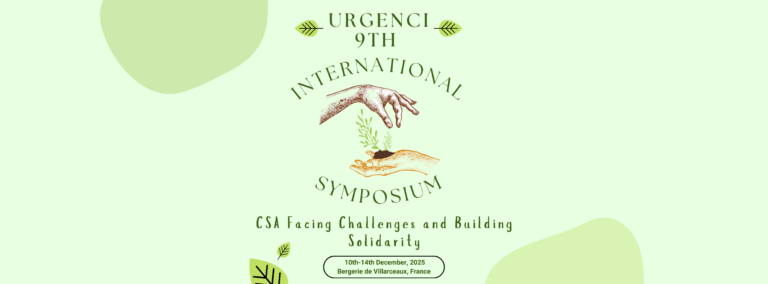 Préparation du Colloque Urgenci – Villarceaux, Décembre 2025